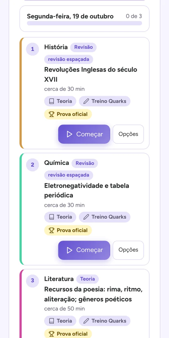 Caderno de erros para a revisão