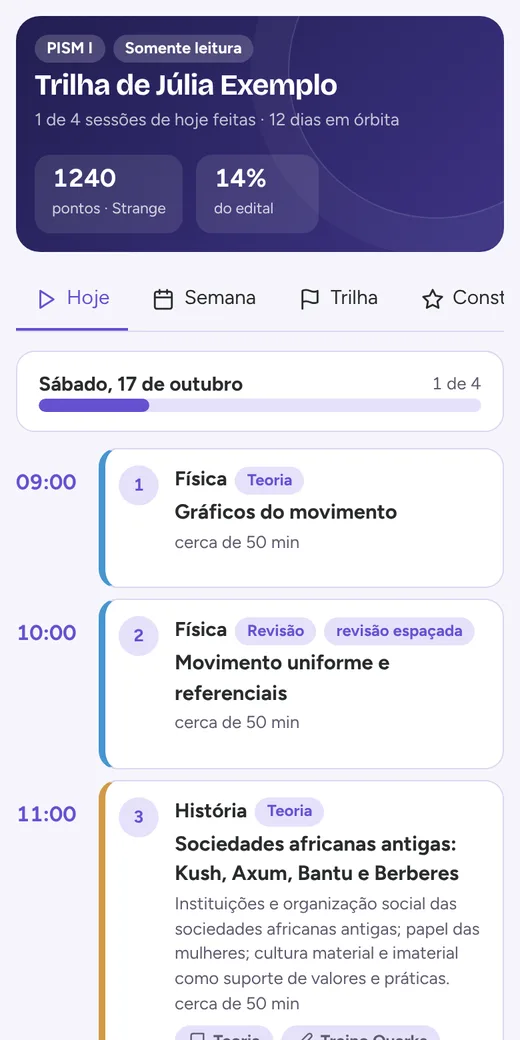 Portal das famílias: o dia de estudo do filho